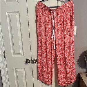 New Directions Women's Patterned Wide Leg Pants